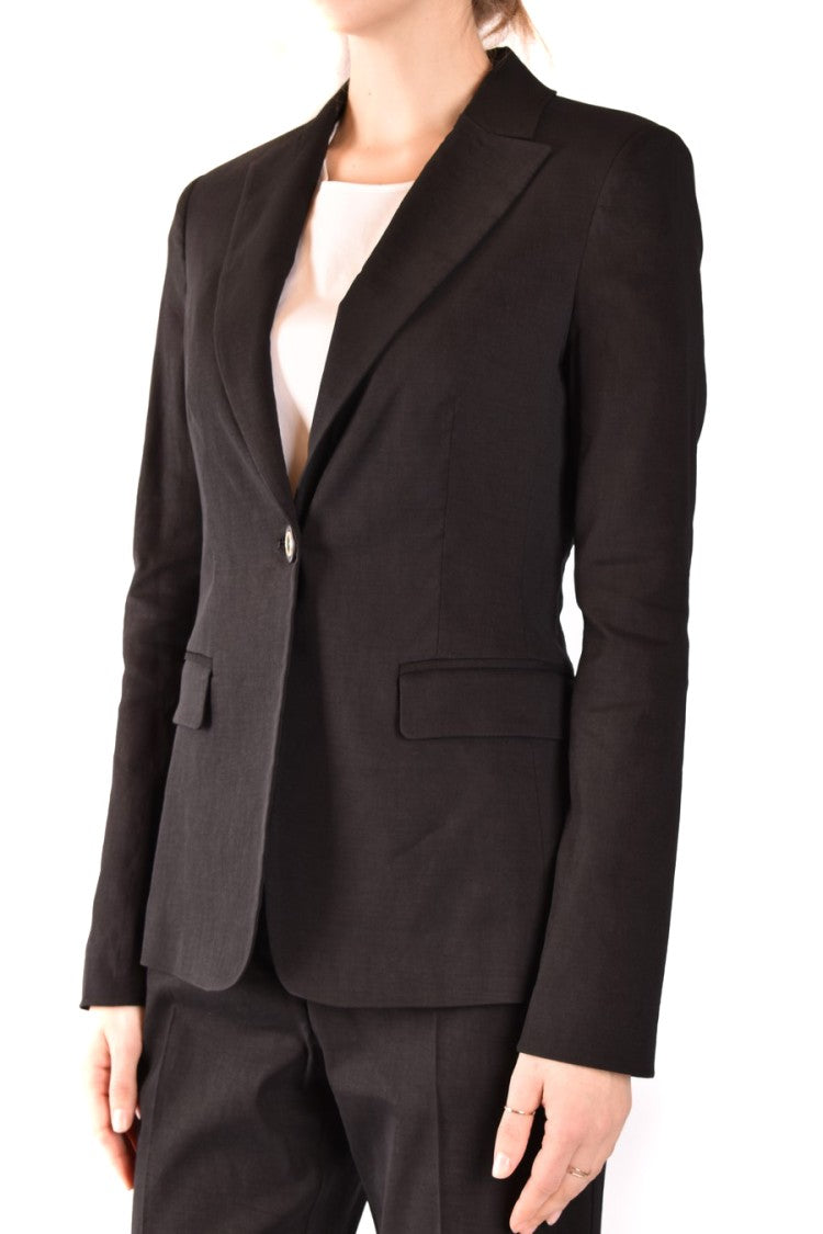Pinko Farida Silk-Blend Tailored Shirt With Notched Lapel