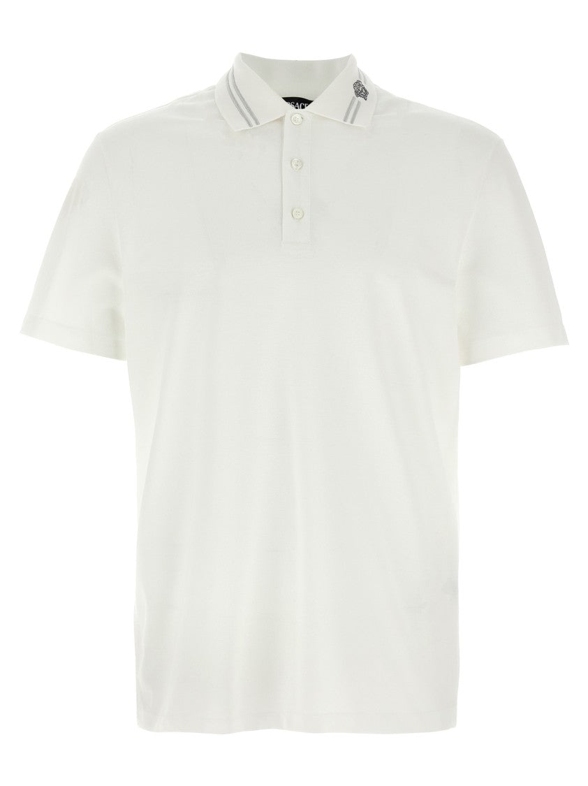 Versace Medusa Embroidery' Polo Shirt
