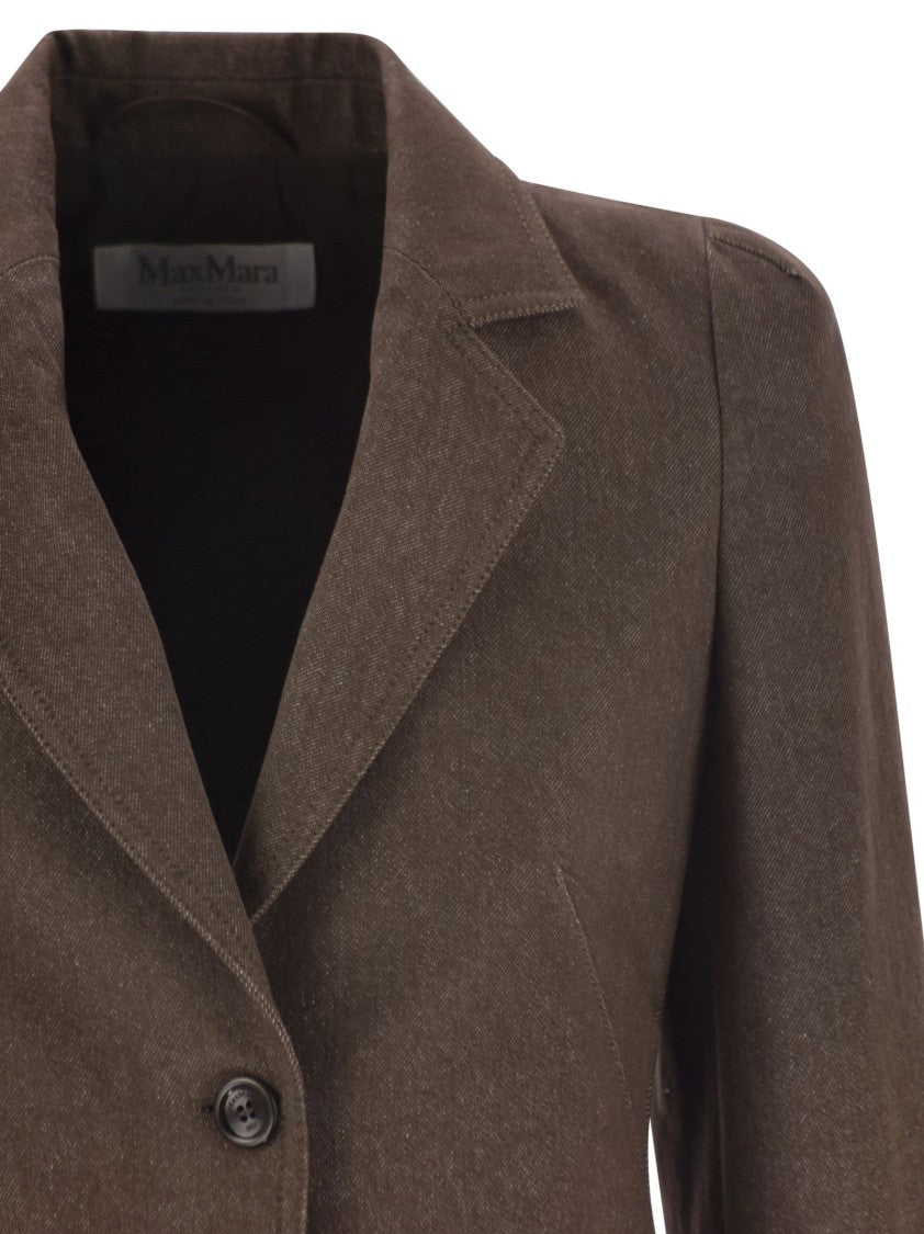 Max Mara Agguati - Denim-Effect Cotton Blazer