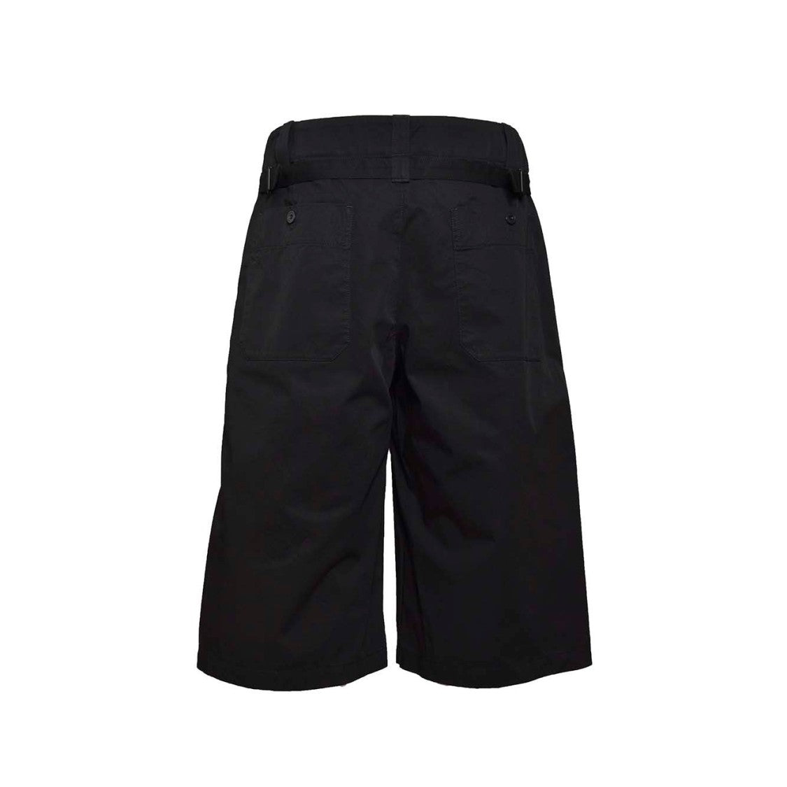 Lemaire Maxi Bermuda In Black Cotton Lemaire