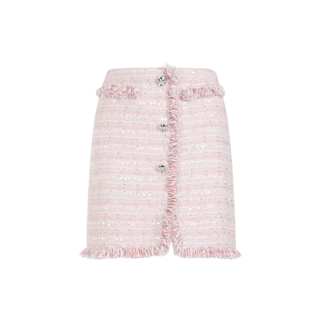 Giambattista Valli Pink Bouclé Mini Skirt