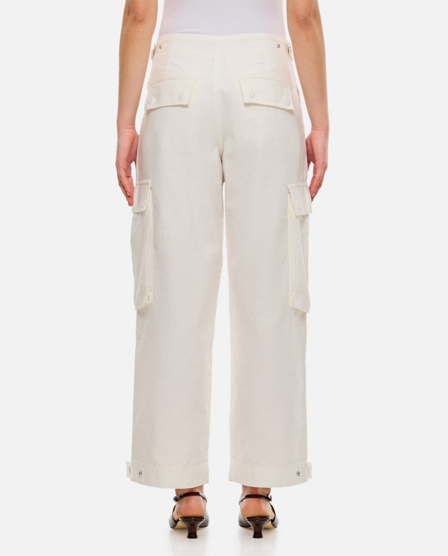 Frame Wide Leg Cargo Denim Pants