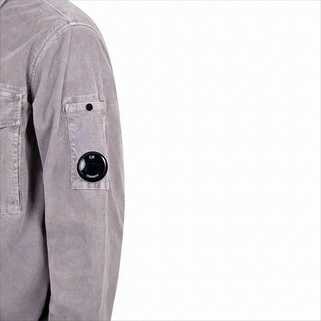C.P. Company Soft Corduroy Jacket With Button-Up Front And Flap Pocket