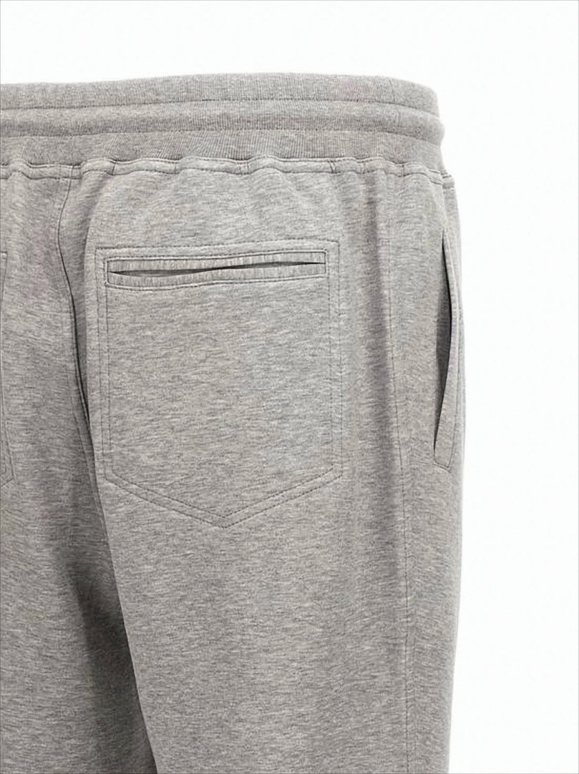 Brunello Cucinelli Heathered Grey Jogger Pants