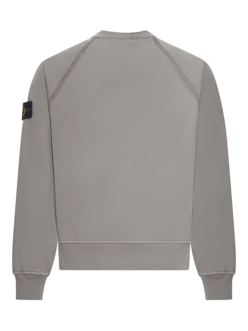 Stone Island Crewneck Sweatshirt With Raglan Sleeves
