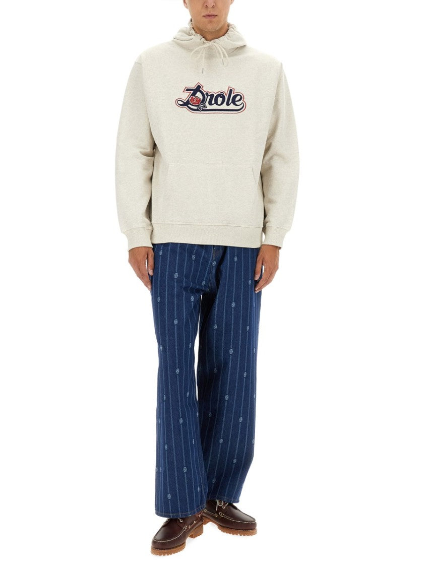 Drôle De Monsieur "Le Jean Baggy Monogramme" Pants