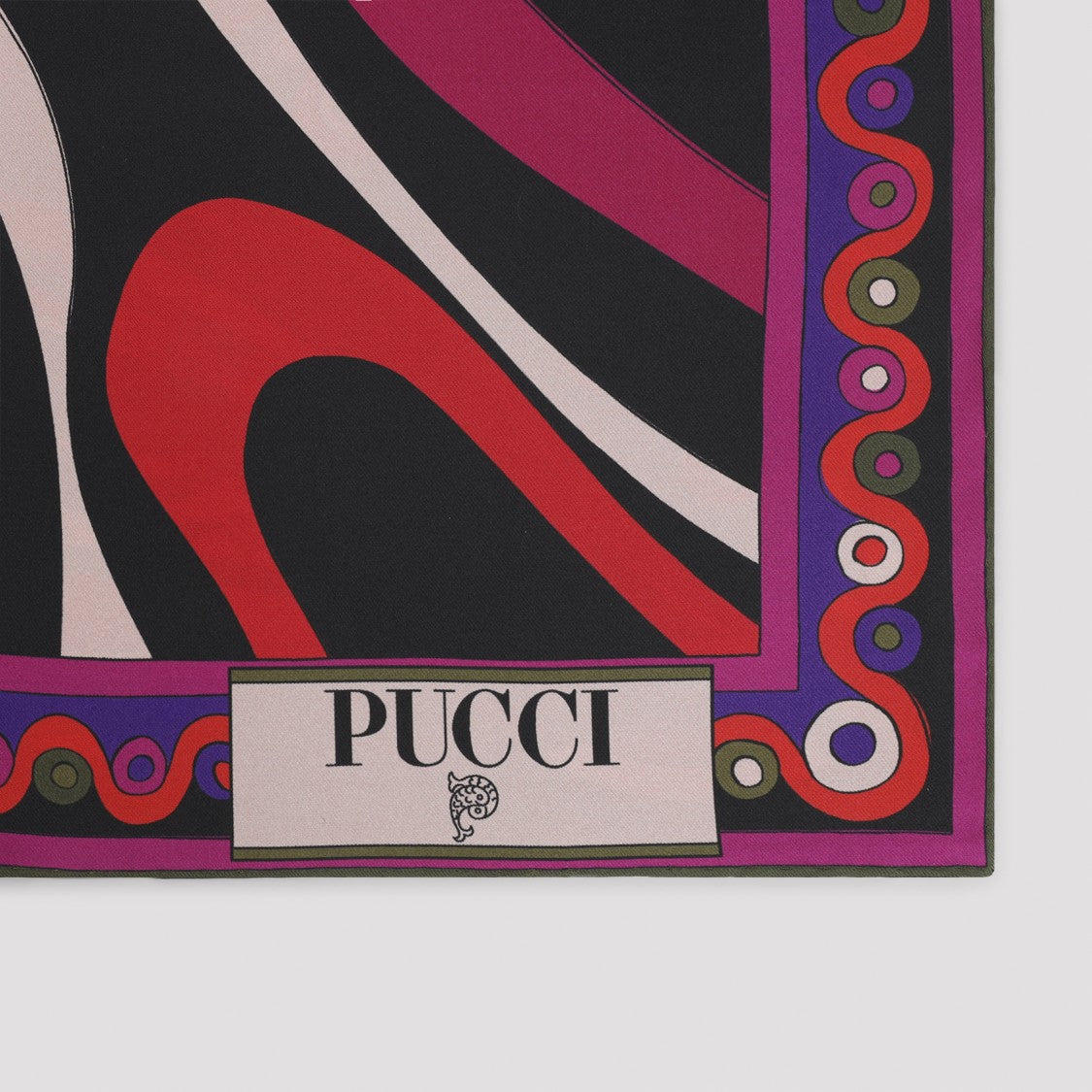 Pucci Multicolor Abstract Silk Foulard