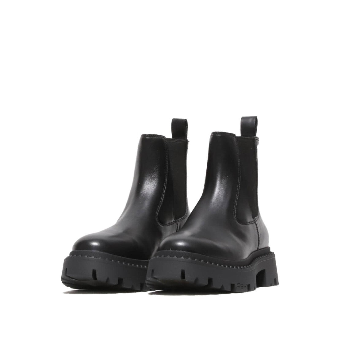 Ash Black Leather Ankle Boot