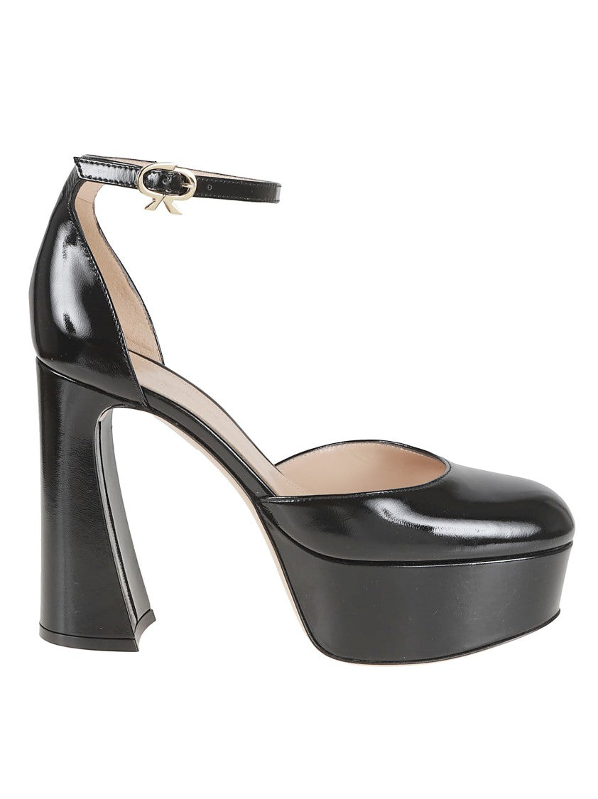 Gianvito Rossi D'orsay Leather Pump
