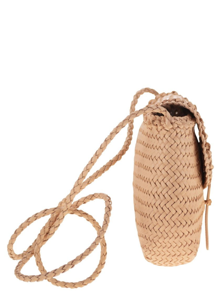 Dragon Mini City Bag - Woven Leather Bag