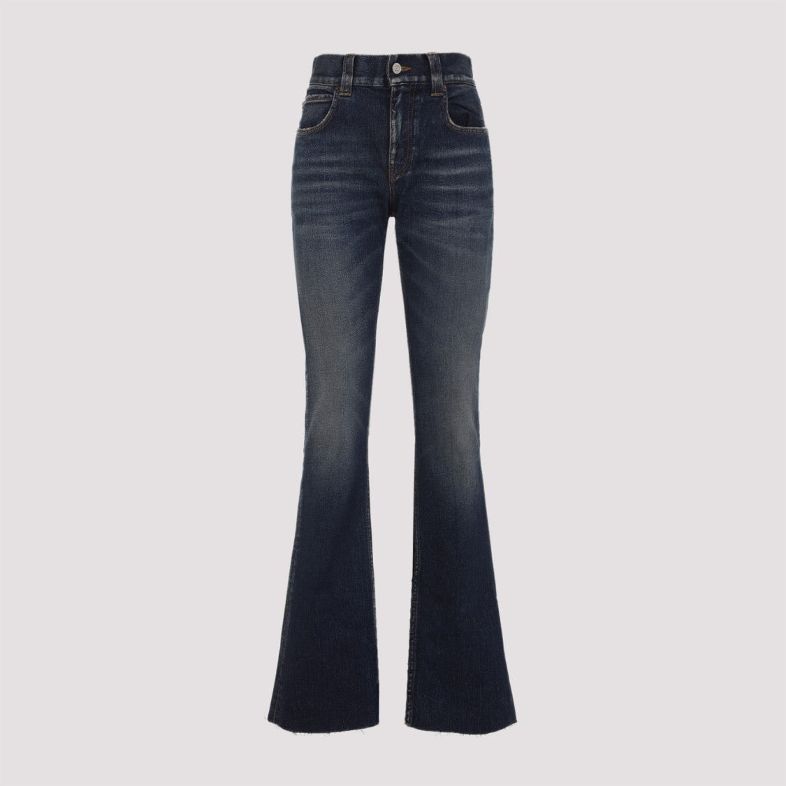 Balenciaga Slim Fit Bootcut Dark Blue Cotton Jeans