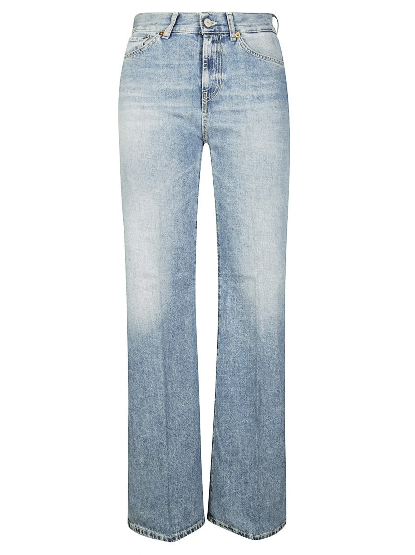 Dondup Light Blue High-Waisted Denim Jeans