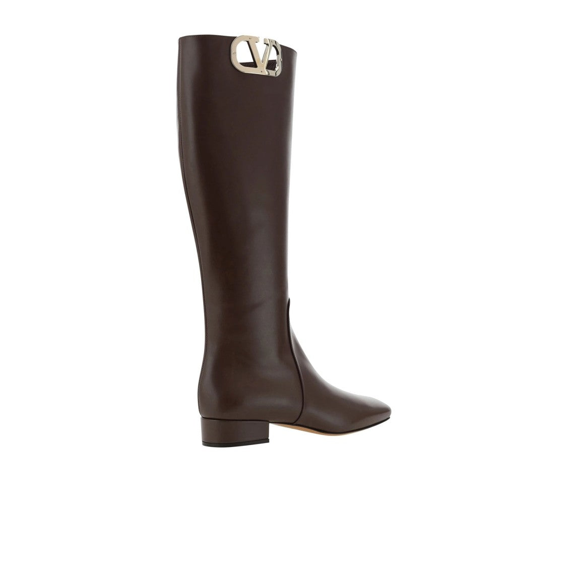 Valentino Leather Logo Boots