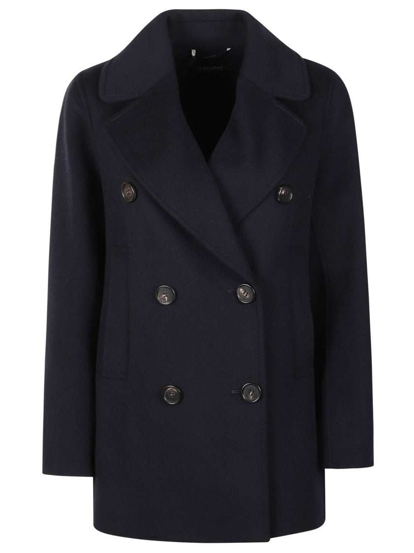 Max Mara Tailored Double-Breasted Coat With Wide Lapel