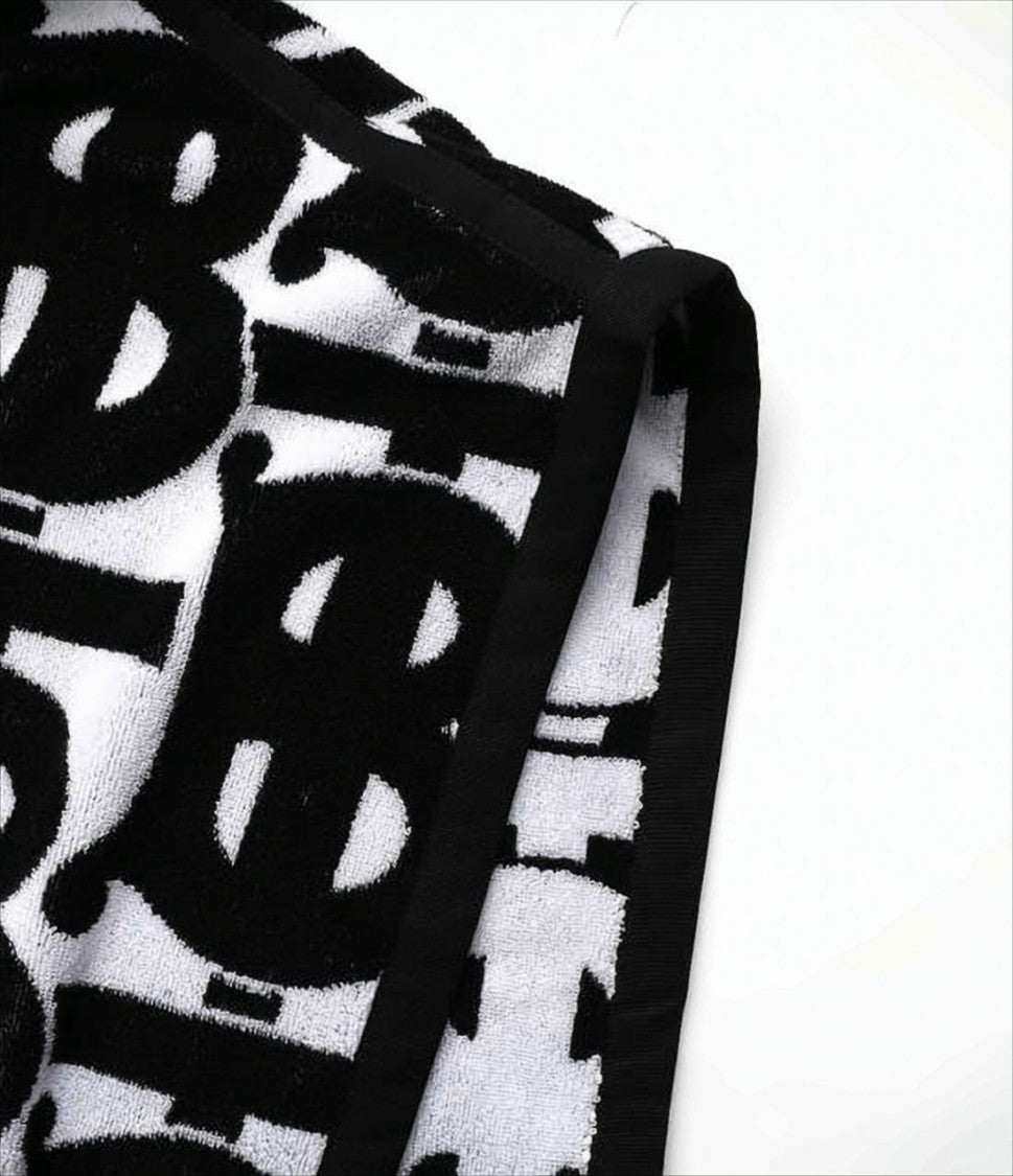 Burberry Graphic Patterned Cape With Hood And Trim