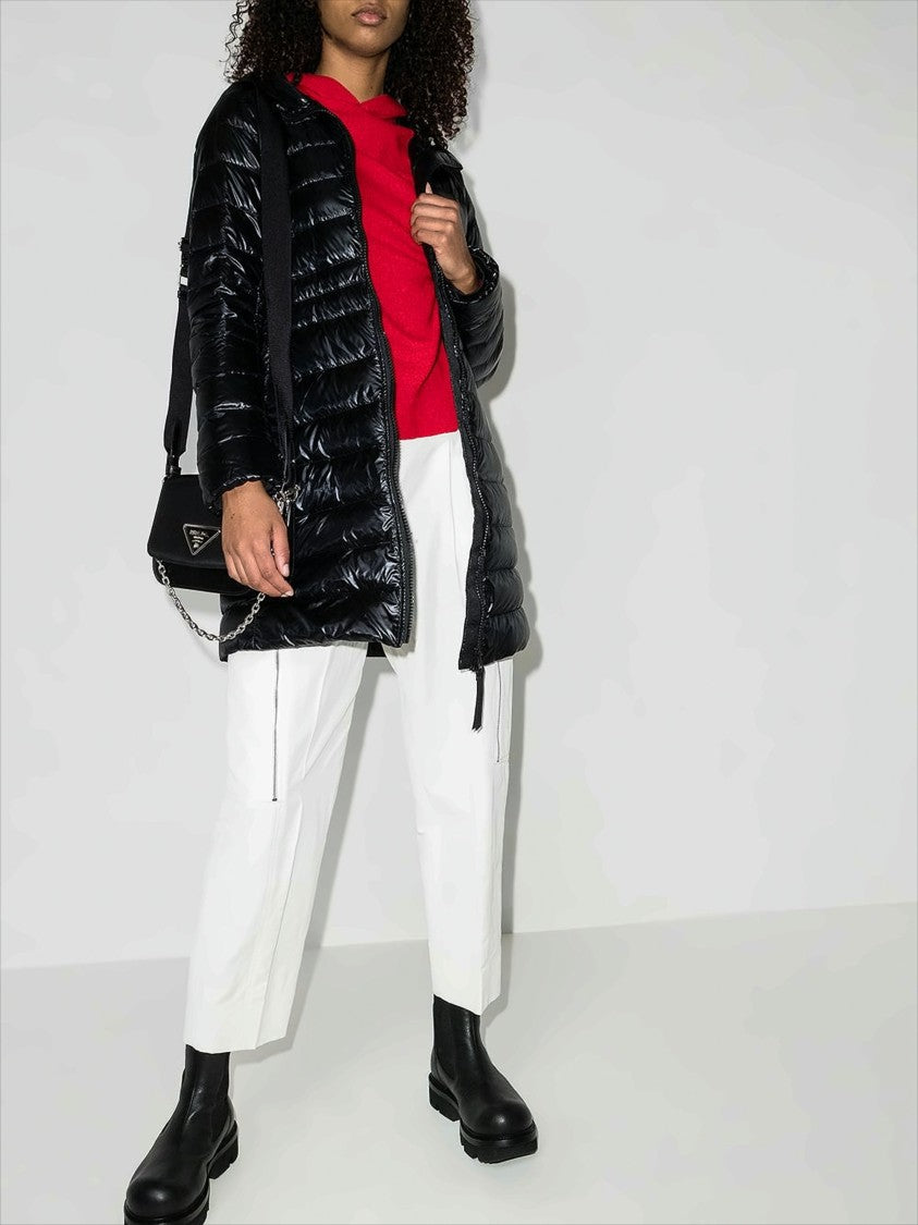 Canada Goose Glossy-Finish Hooded Long Padded Jacket
