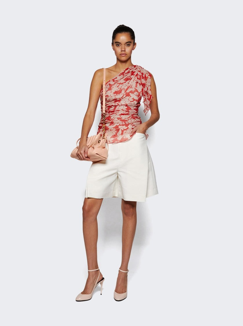 Victoria Beckham Fold Detail Straight Leg Culotte Ivory