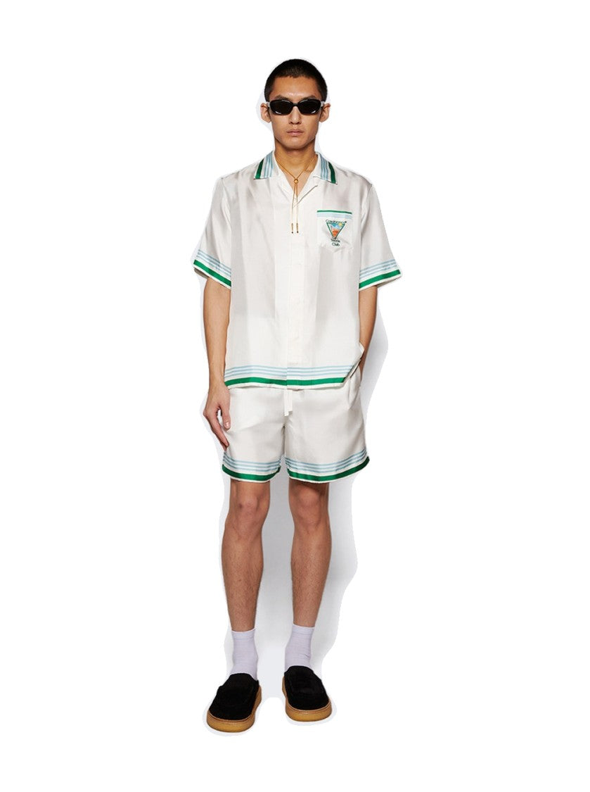 Casablanca Metaphysical Tennis Icon Shorts White