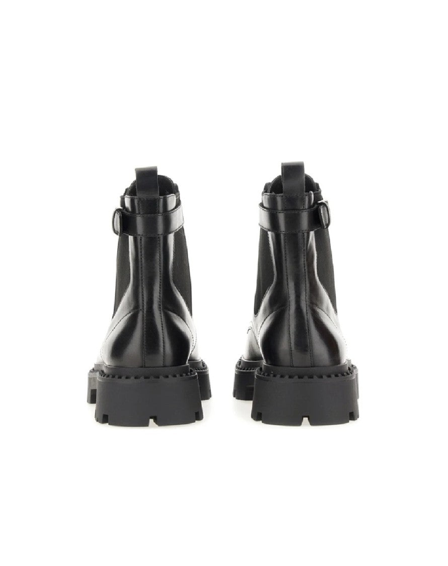 Ash Sole Lace-Up Boots With Buckle Detail