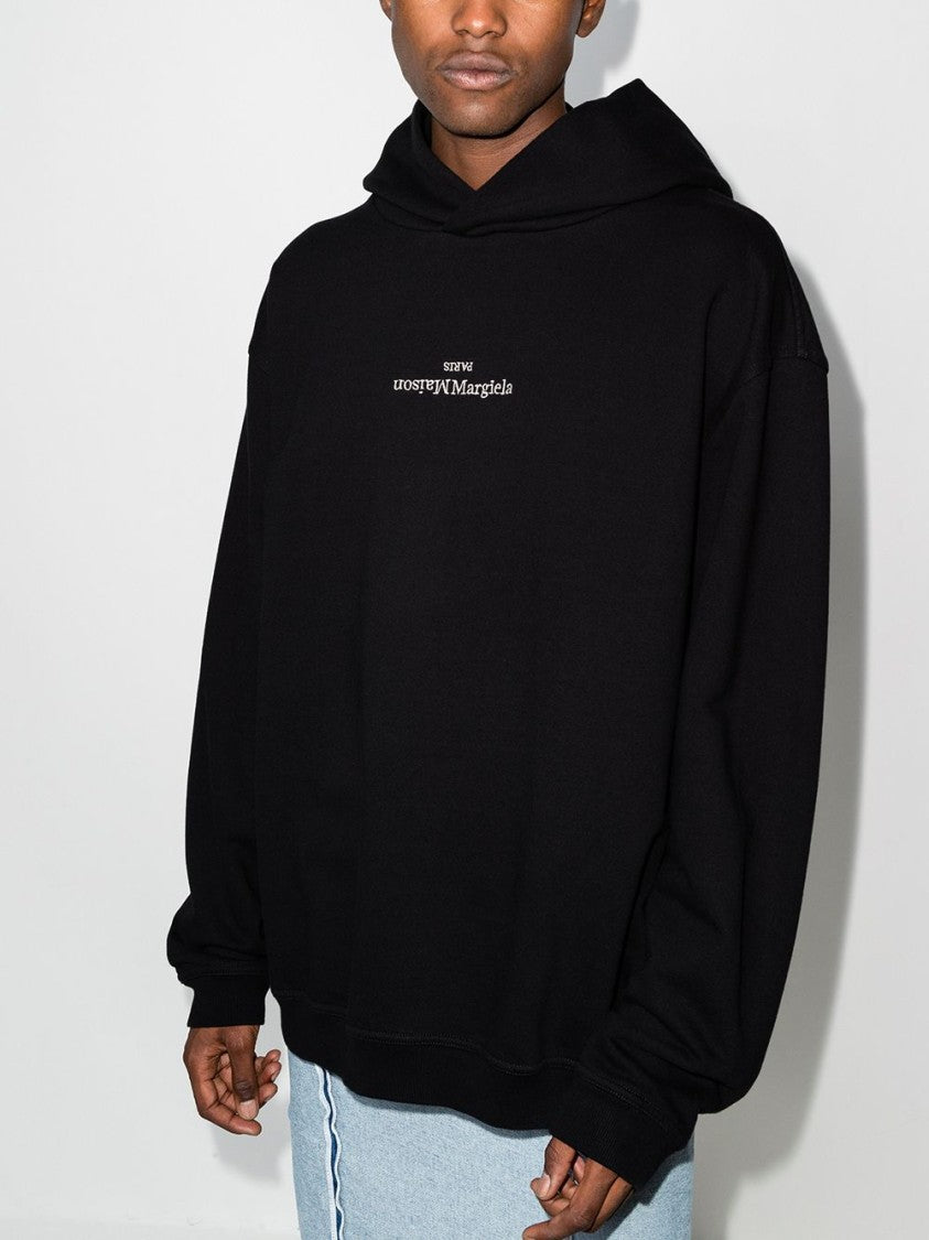 Maison Margiela Black Cotton Sweatshirt