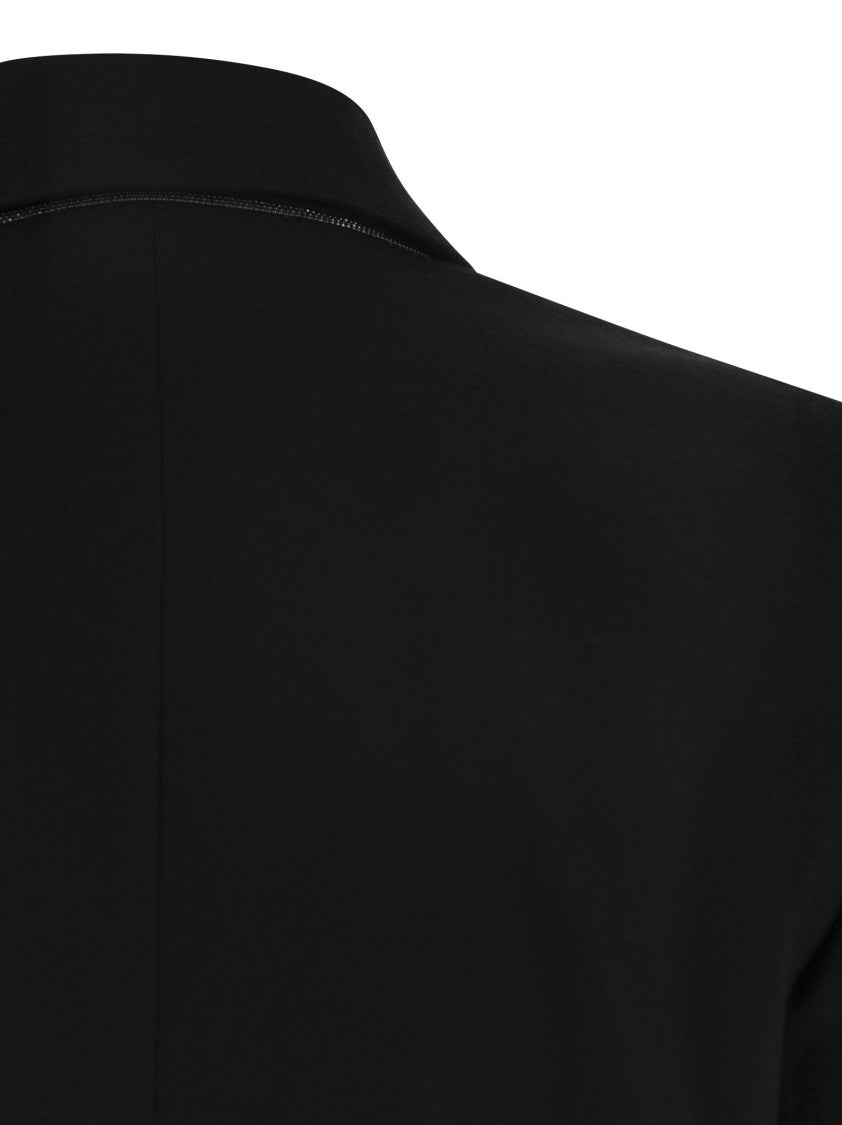 Brunello Cucinelli Wool And Cashmere Jacket With Necklace