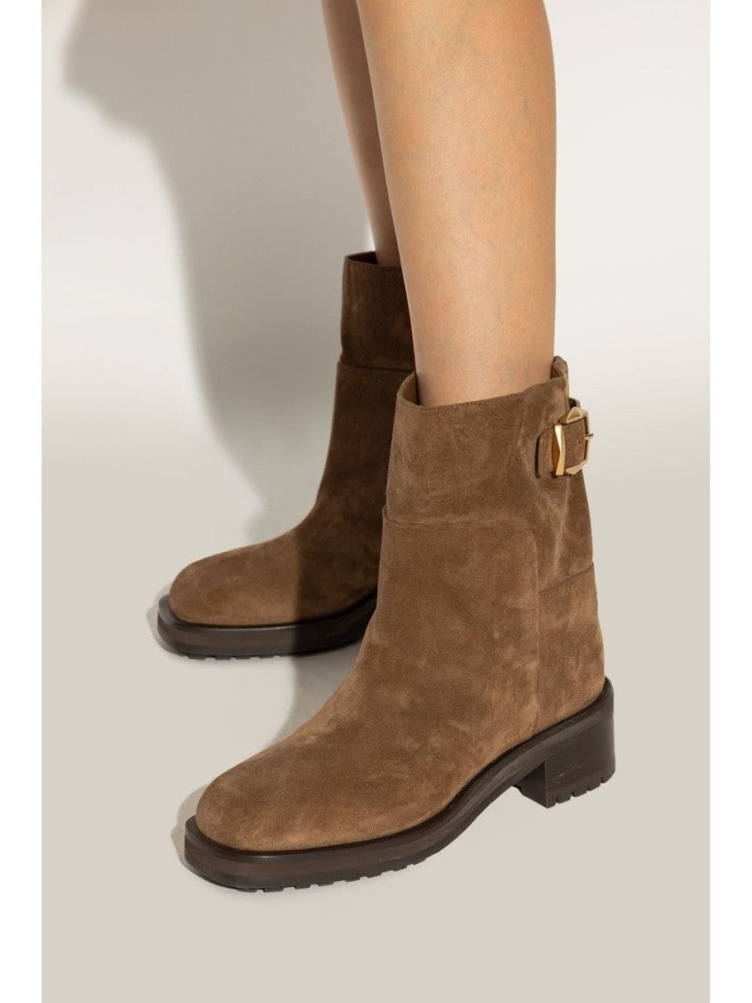 Jimmy Choo Ankle Boots With Rounded Toe And Heel