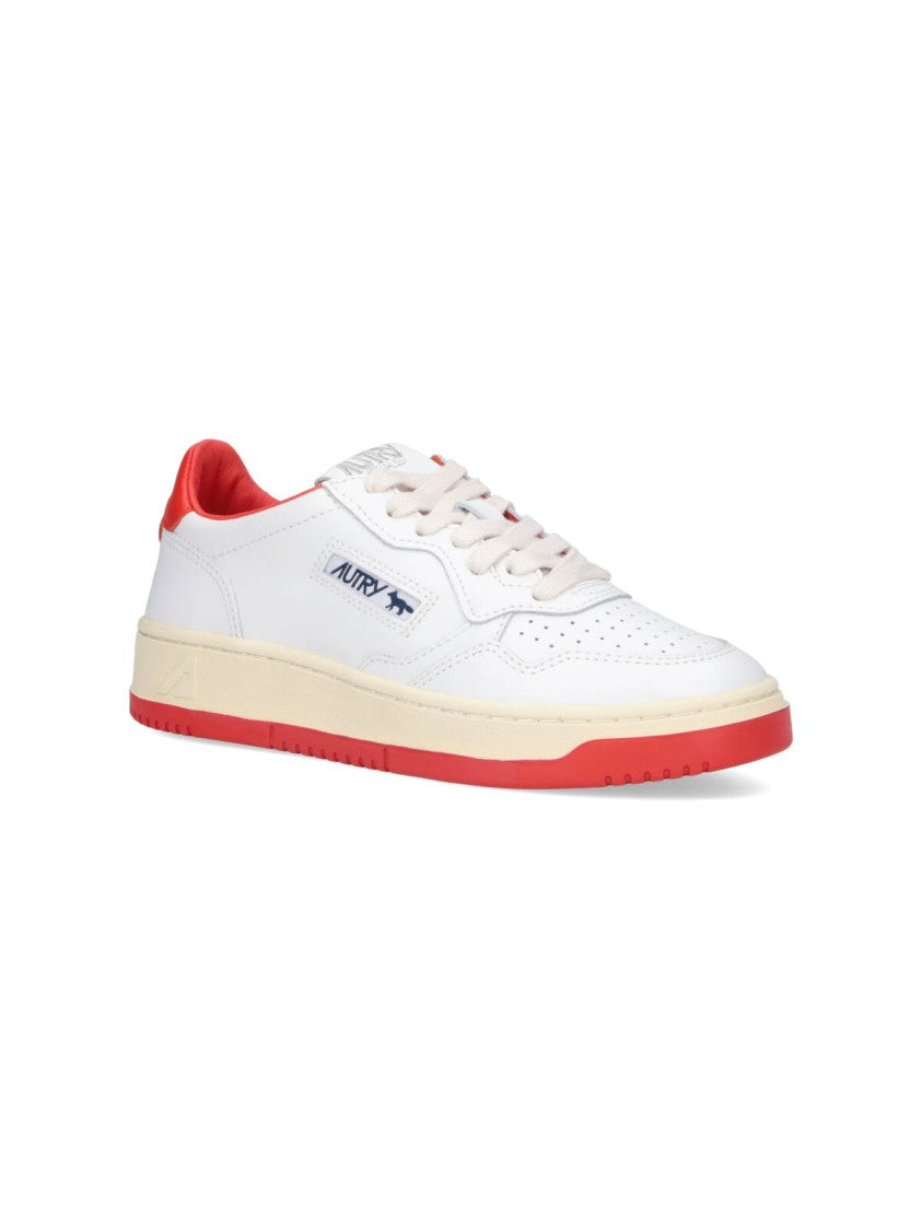 Autry White Leather "Medialist" Sneakers