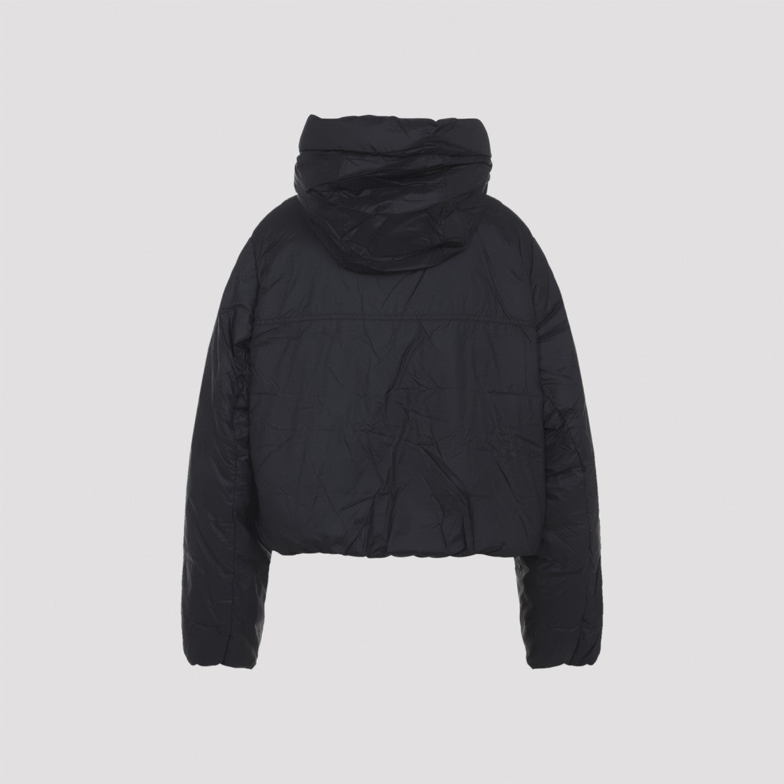 Canada Goose Tailored Black Quilted Down Jacket With Hood