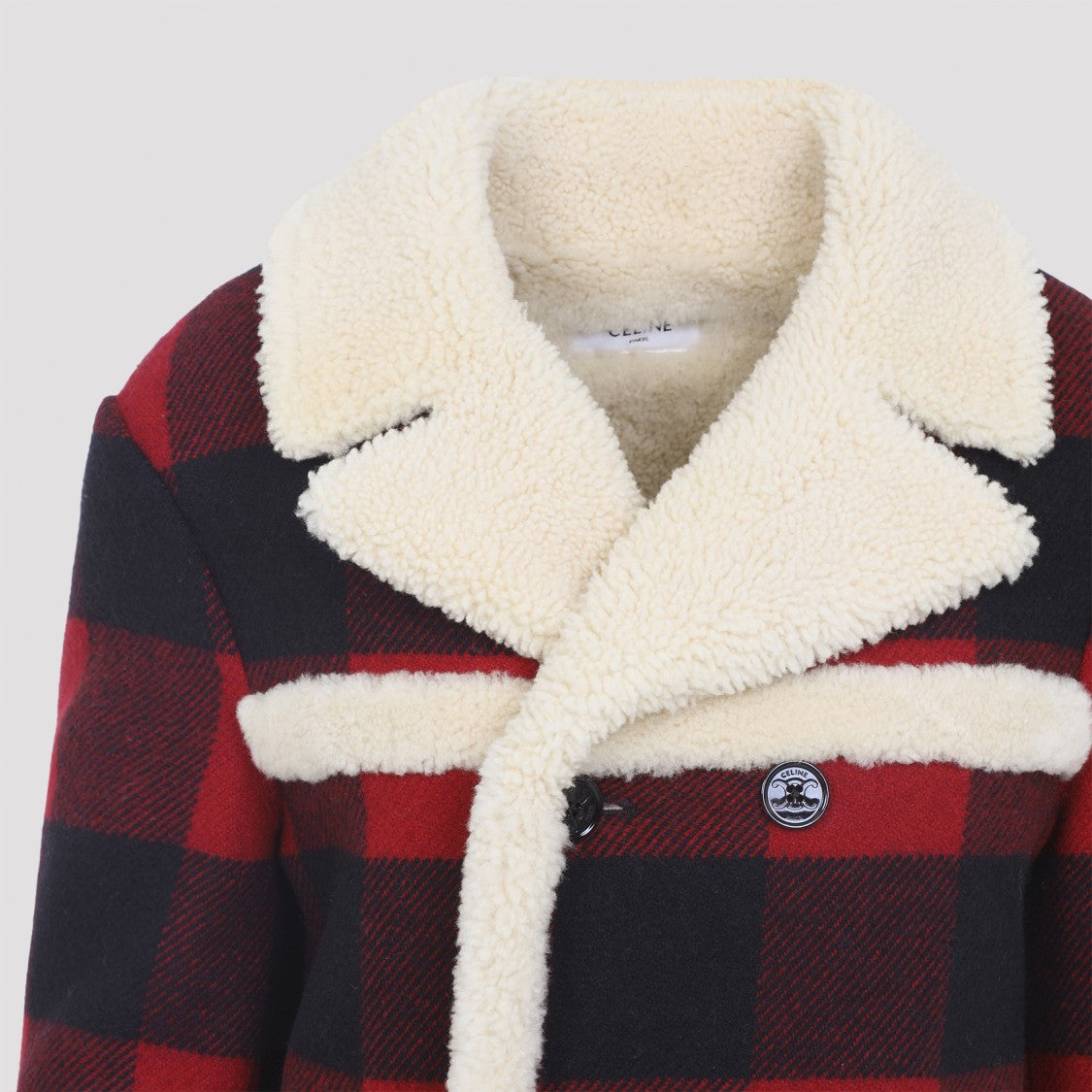 Celine Caban Shearling Jacket