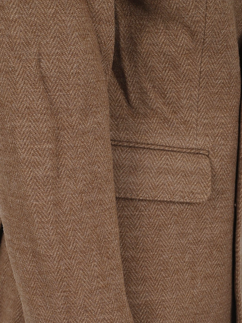 Polo Ralph Lauren Double-Breasted Herringbone Knit Blazer