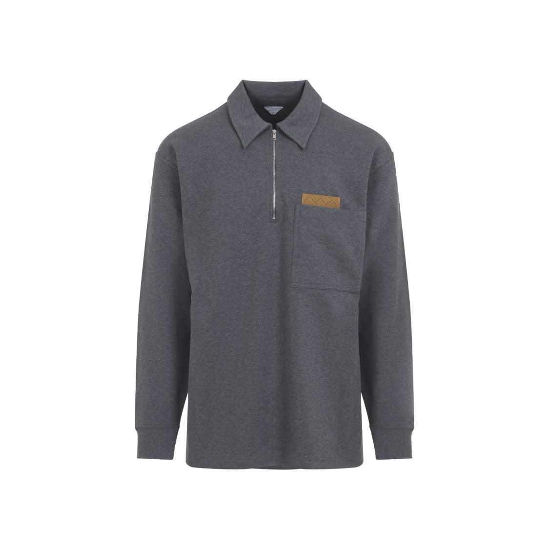 Bottega Veneta Classic Long-Sleeve Grey Shirt