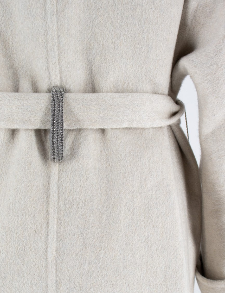 Brunello Cucinelli Marble Coat With Belt