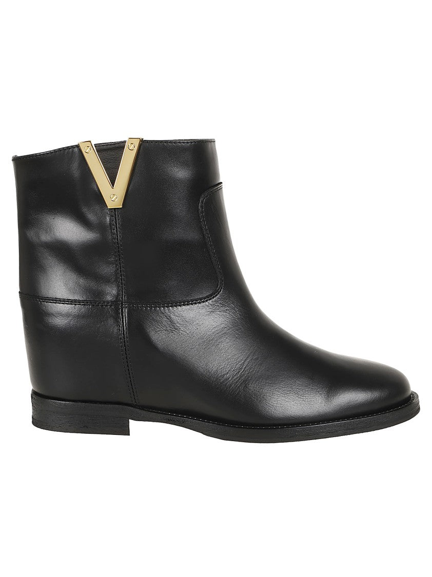 Via Roma 15 Calfskin Ankle Boo