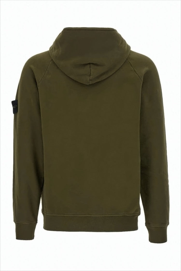 Stone Island Relaxed Fit Hooded Sweatshirt With Logo Patch