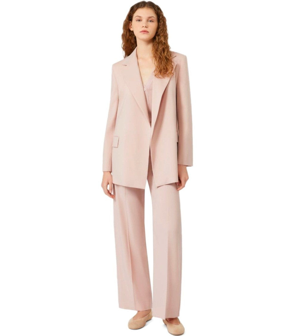 Max Mara Teso Pink Belted Blazer