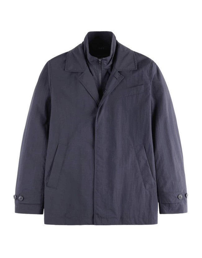 Fay Black Giacconi Jacket With Modern Fit