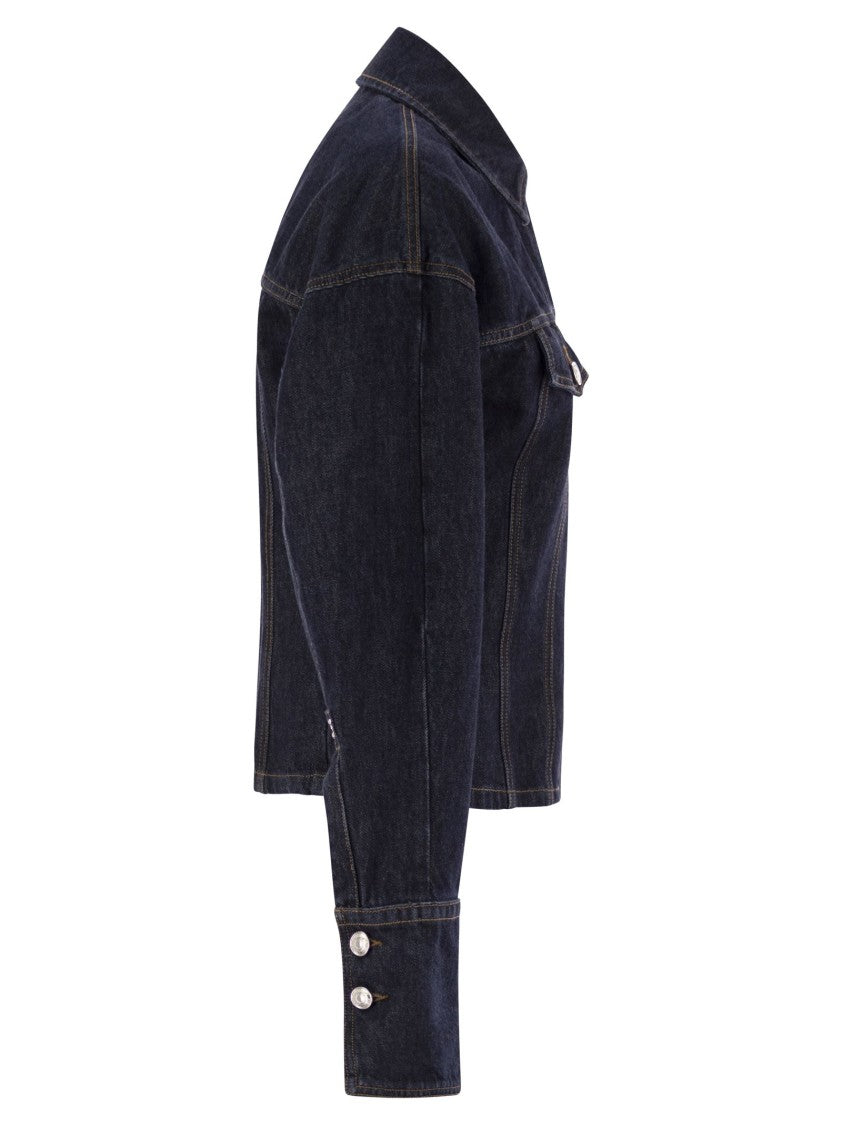 Sportmax Gance - Denim Fitted Jacket