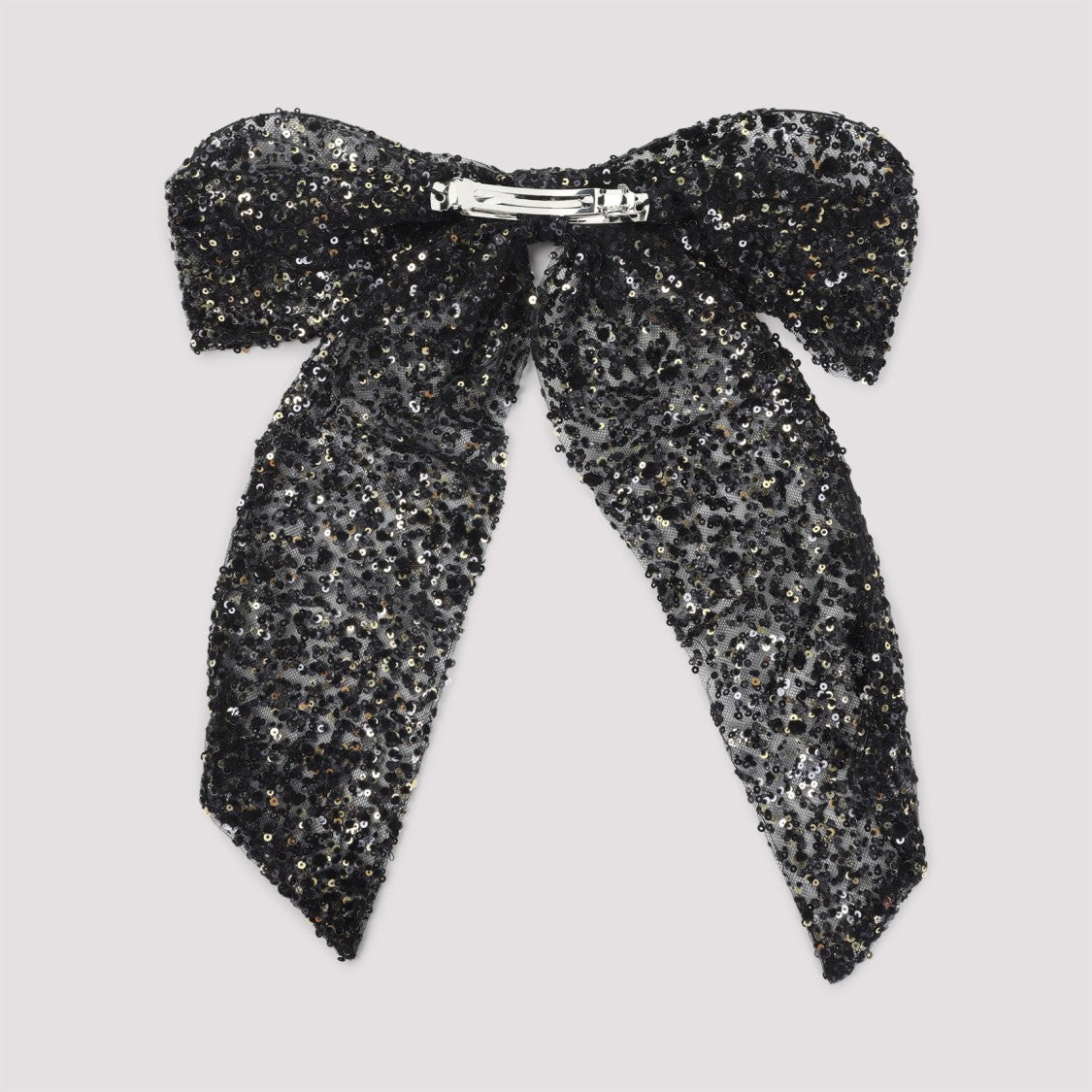 Maison Michel Sheer Black Bow Hat