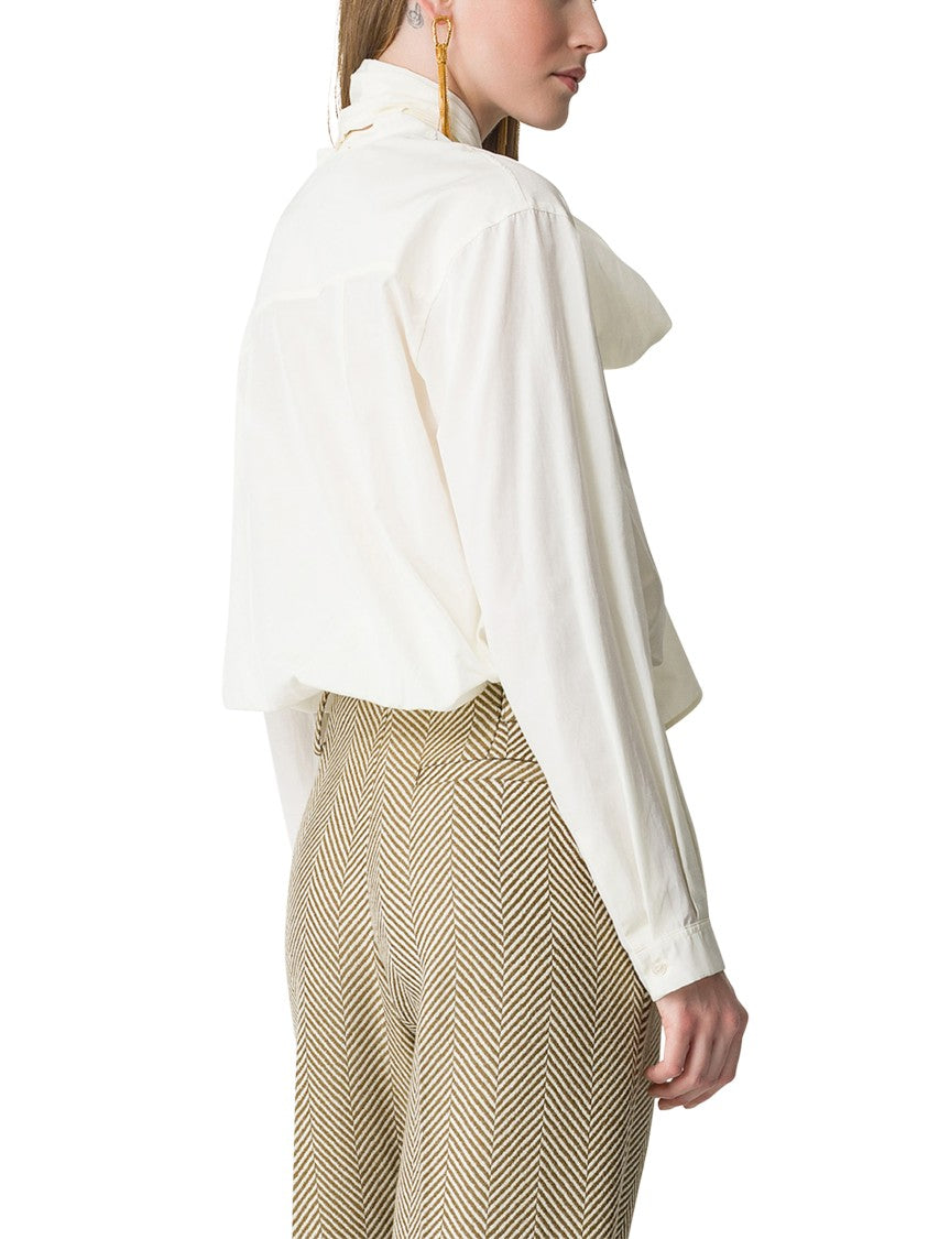 Forte Forte Taffeta Shirt With Detachable Bow