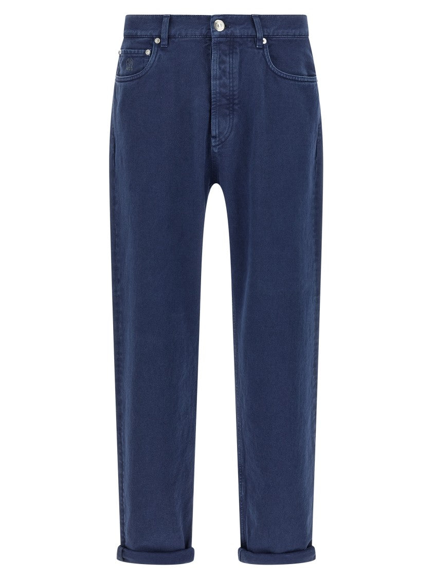 Brunello Cucinelli Garment-Dyed Denim Jeans