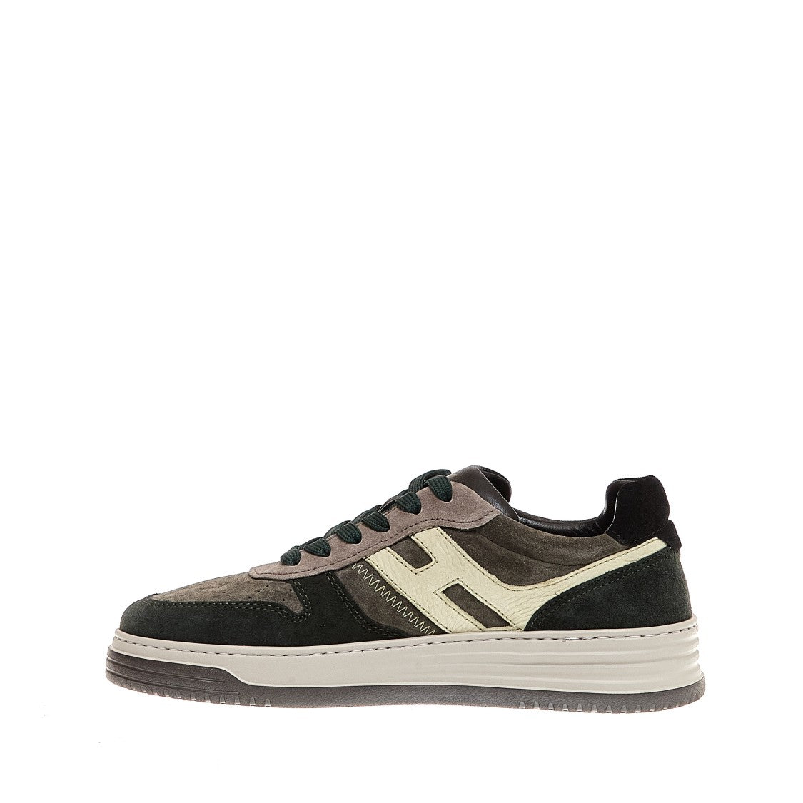 Hogan Green Suede Basketball Sneakers