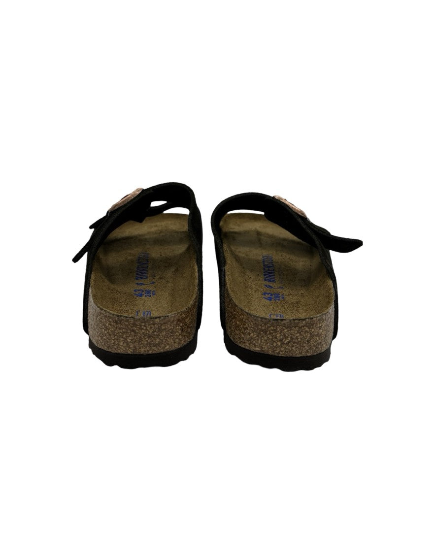 Birkenstock Classic Two-Strap Suede Sandals With Adjustable Buckles