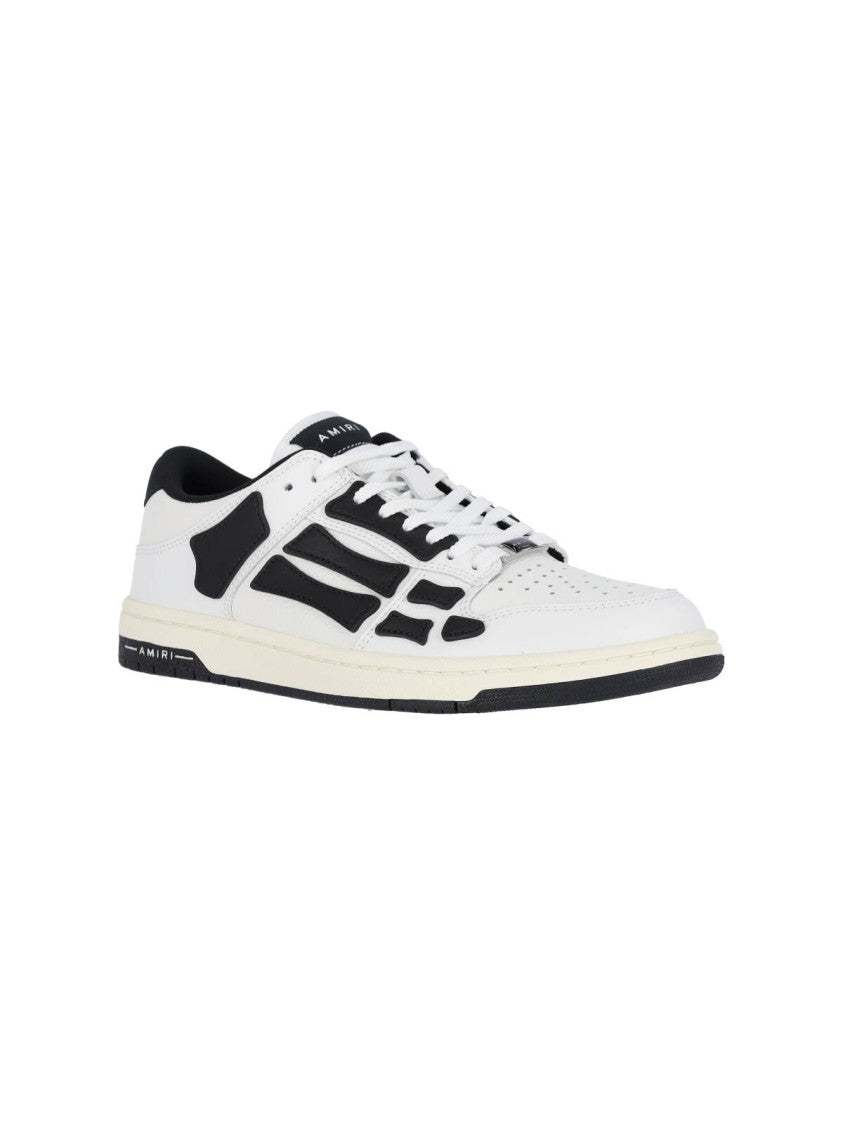 Amiri White Sneakers With Contrasting Overlays