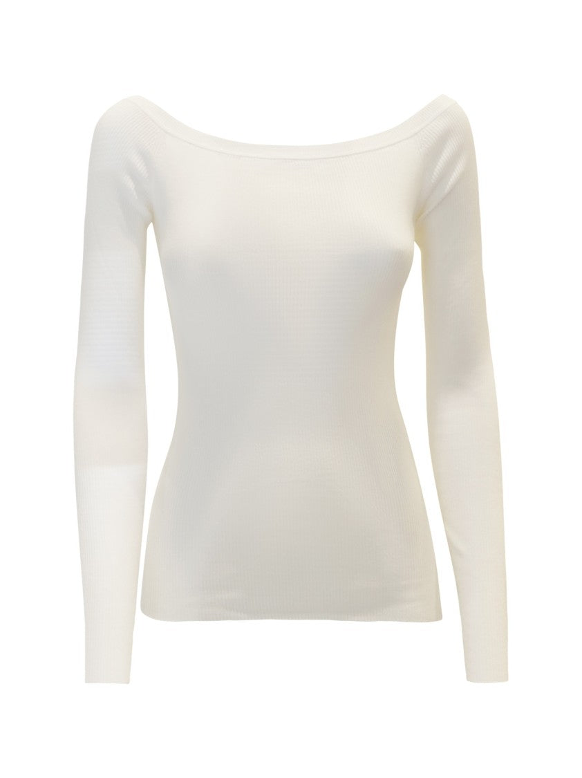 P.A.R.O.S.H. Cream Cotton Cipria24 Sweater
