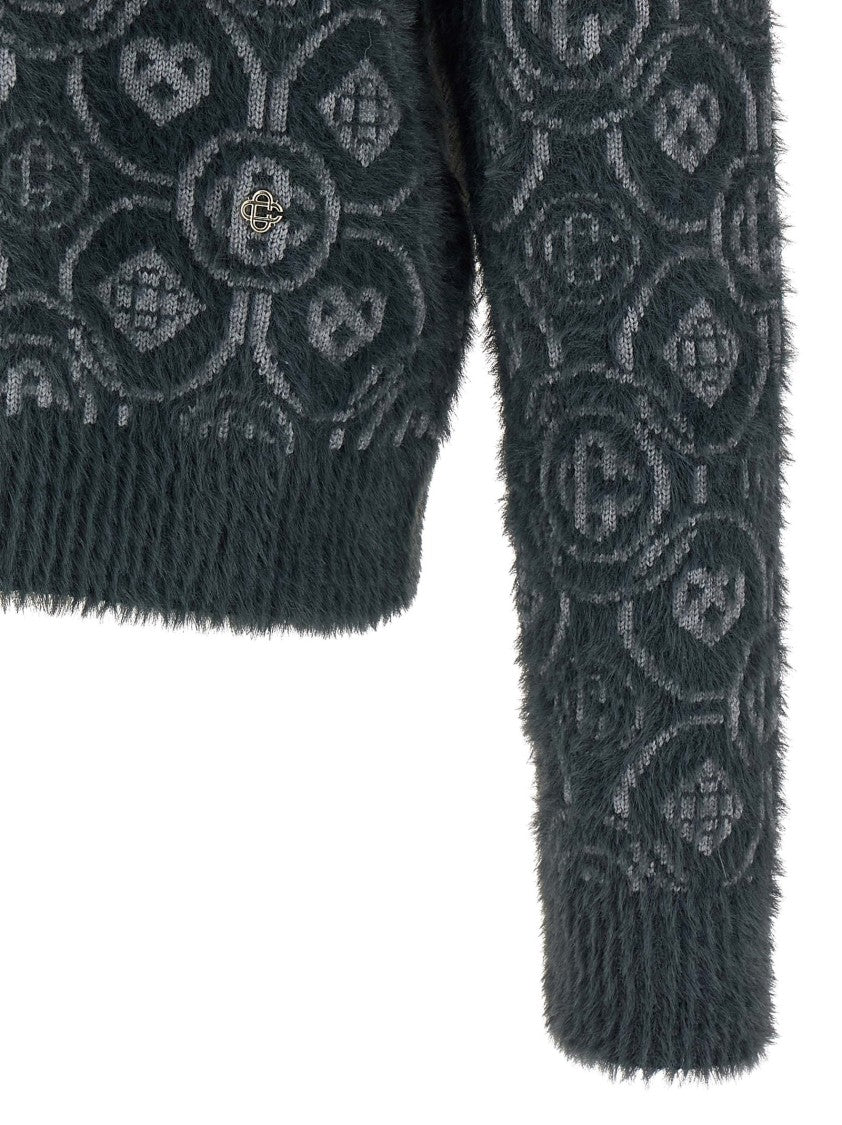 Casablanca 'Fluffy Monogram' Sweater