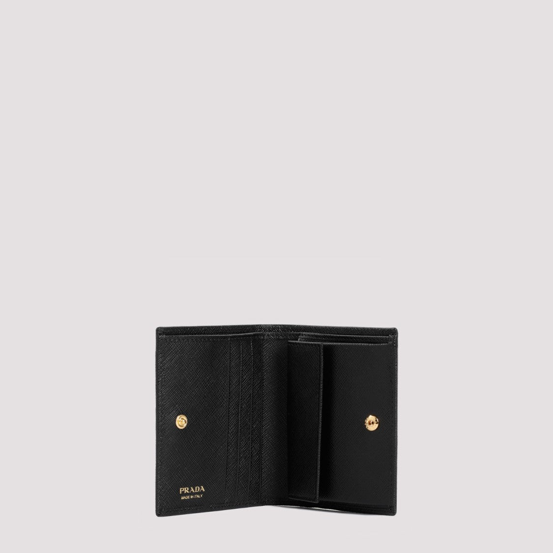 Prada Textured Black Calf Leather Wallet