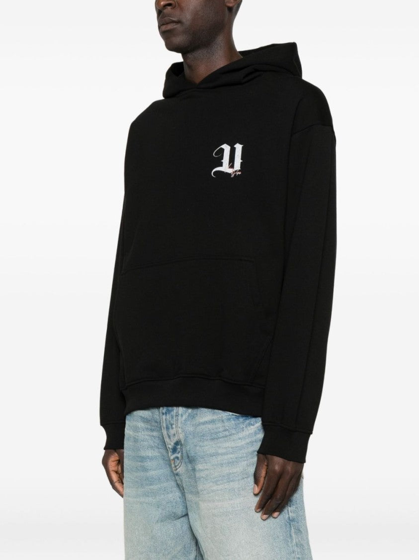 Vision Of Super Black Graphic Print Hoodie With Artistic Design