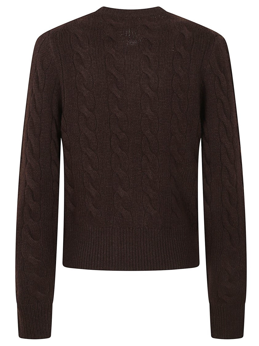 Polo Ralph Lauren Brown Cashmere Wool Cardigan