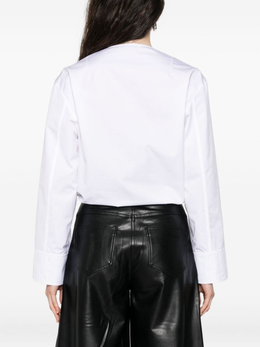 Givenchy Cropped White Cotton Shirt