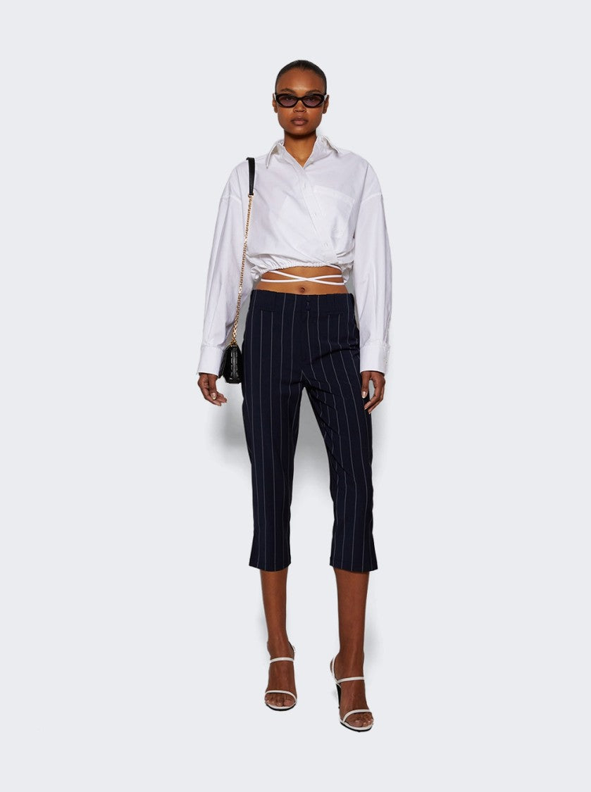 Alexander Wang Baseball Capri Pants - Navy And Grey